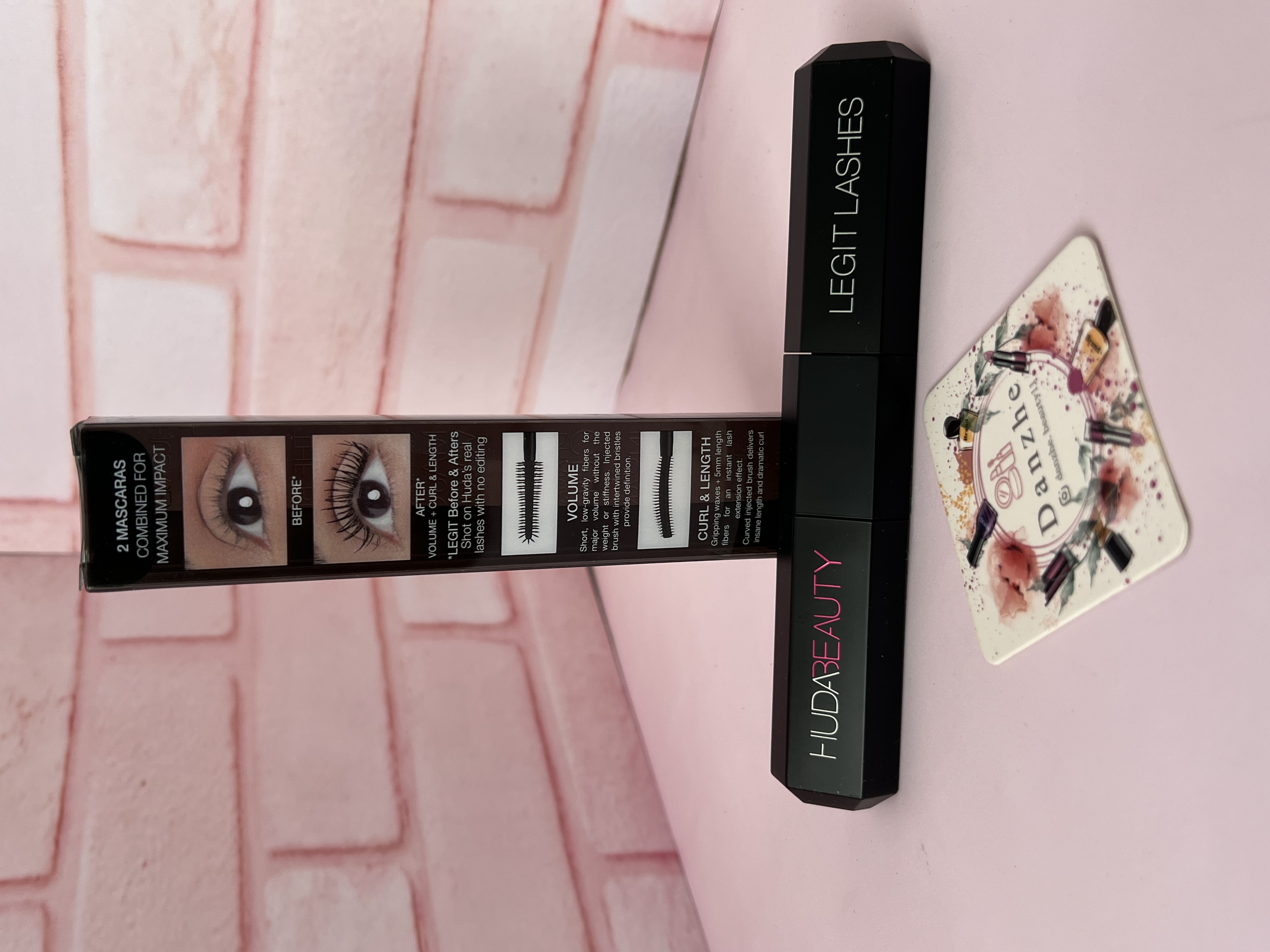 ریمل دو طرفه Huda Beauty Legit Lashes دو سر ایجاد حجم و بلند‌کنندگی