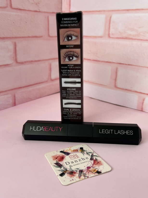 ریمل دو طرفه Huda Beauty Legit Lashes دو سر ایجاد حجم و بلندکنندگی