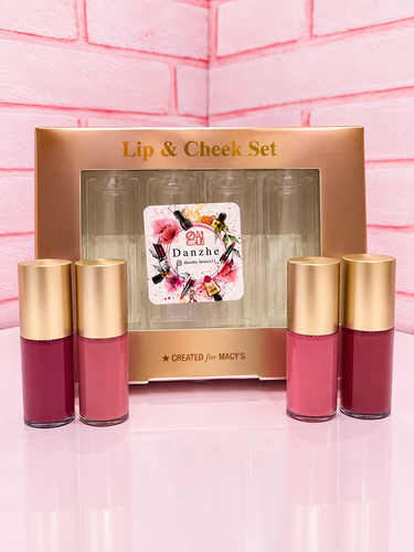 ست رژ لب و رژ گونه مایع Lip & Cheek Set (4 عددی)