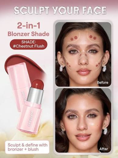 رژگونه استیکی وکرمی